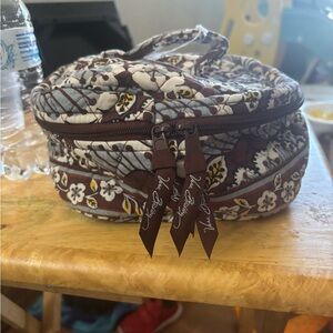 Vera Bradley Brown and White Quilted Bag